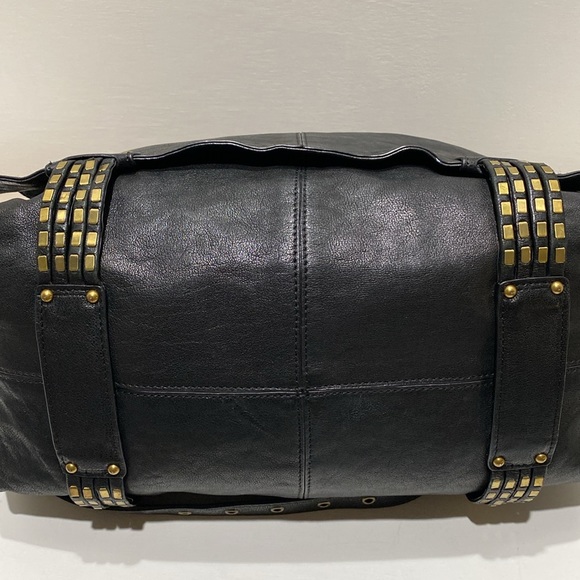 KOOBA “Hailey” Black Leather Satchel/ Shoulder Bag - Picture 10 of 14